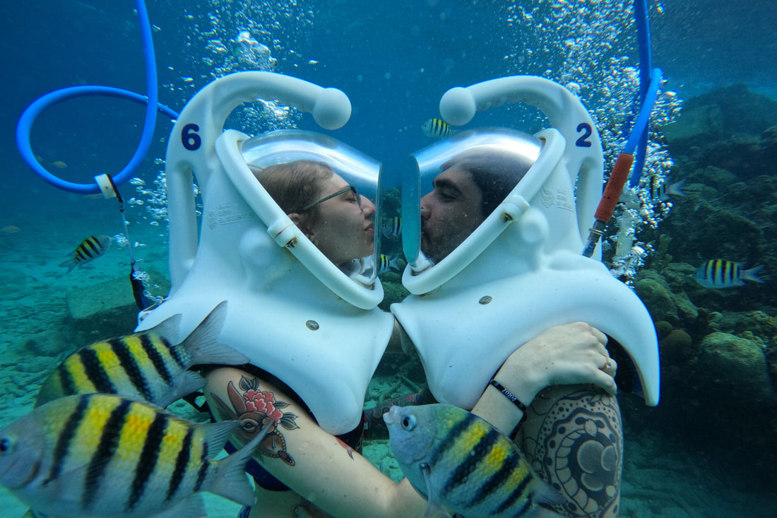 Underwater Walking Tour with Sea Trek Curacao